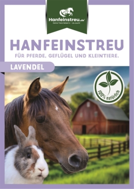 Hanfeinstreu mit Lavendel